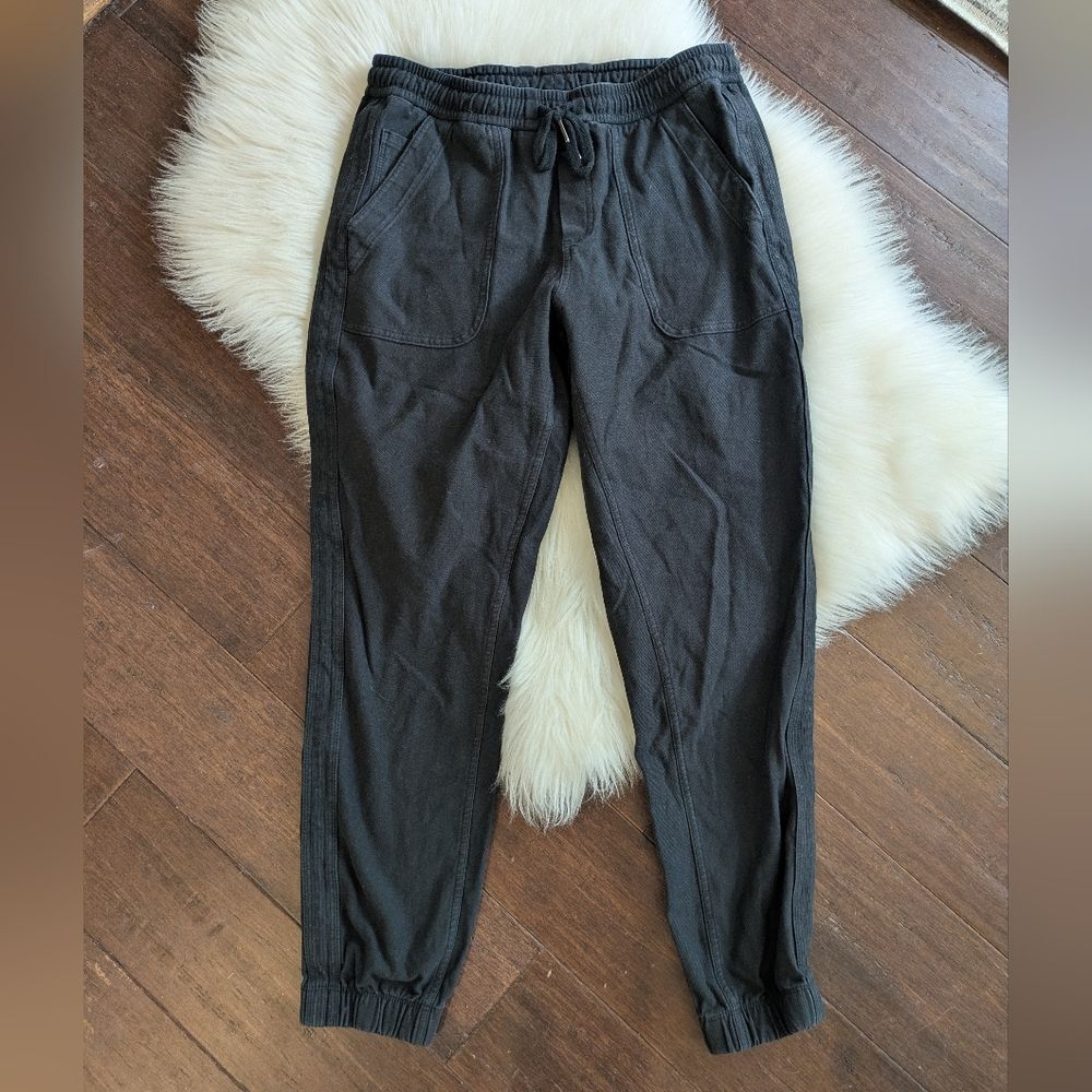Athleta Farallon Joggers Black Jogger Pants Sweatpants Size 6 - Picture 3 of 7